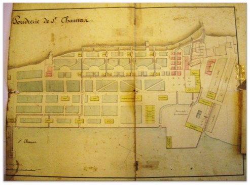 plan poudrerie 1845